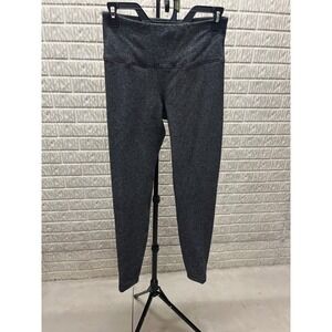 Old Navy Active Womens Gray Herringbone High Waisted Athletic Leggings Size M